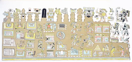 Mexikanische Hieroglyphen, aus 